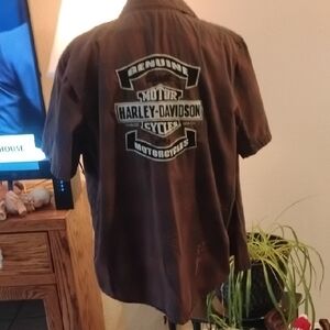 Harley-Davidson Dark Brown Logo Shirt